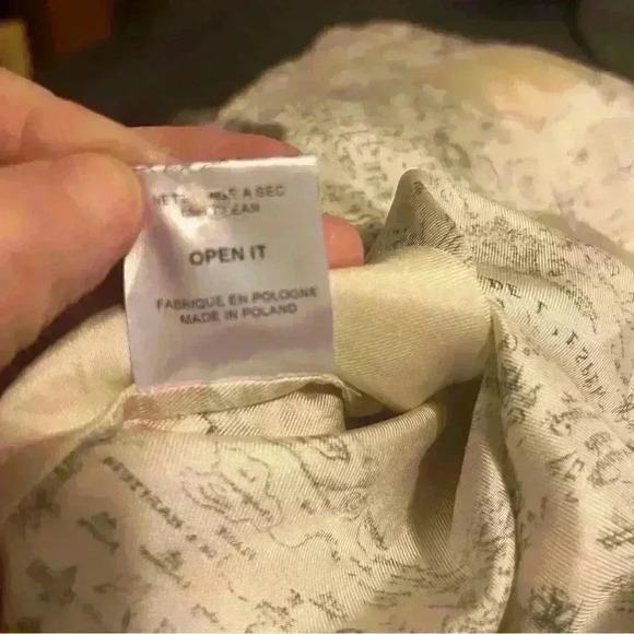 La Prestic Ouiston Open It Mao Collar Blouse Dress All Over Print Size 0 (US 4) - Picture 12 of 12